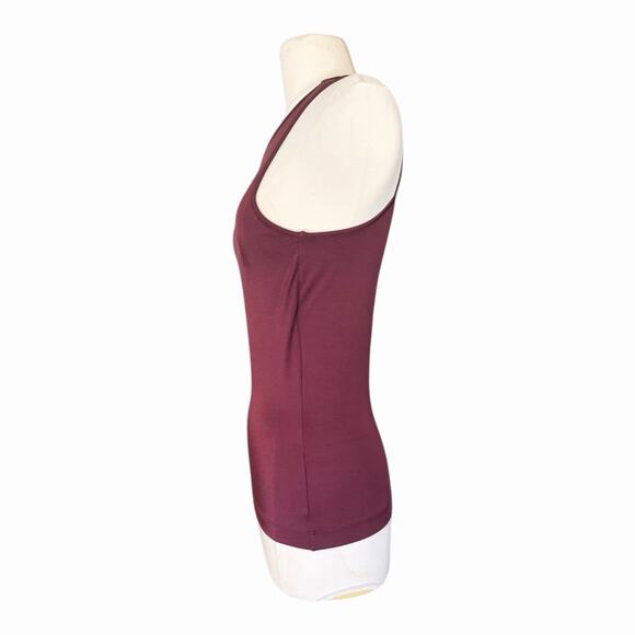 Wolford The Workout Sleeveless Top XS Port Royale Burgundy NWT - Picture 5 of 14